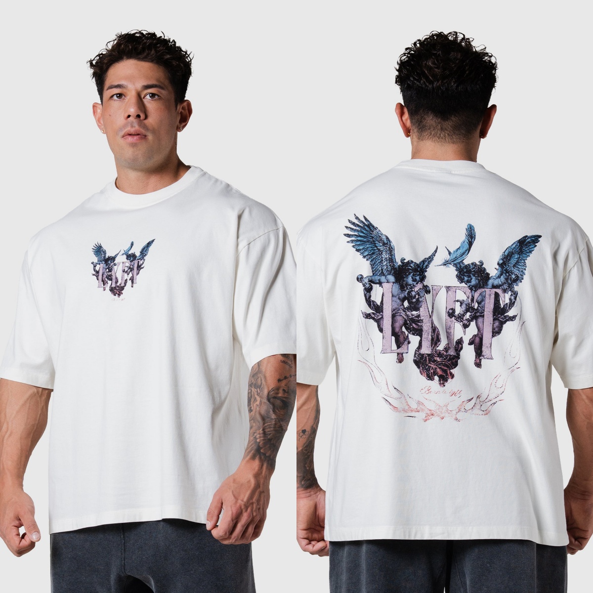 Streetwear Gym Brand - T-Shirt Grafica Vintage con Angelo, Marca