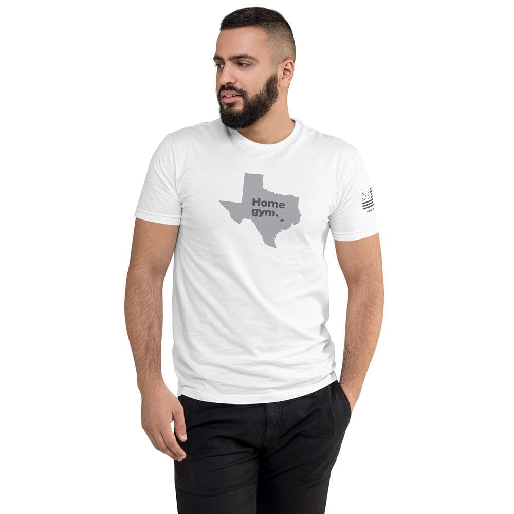 Streetwear Gym Brand - Maglietta grafica in cotone bianca per