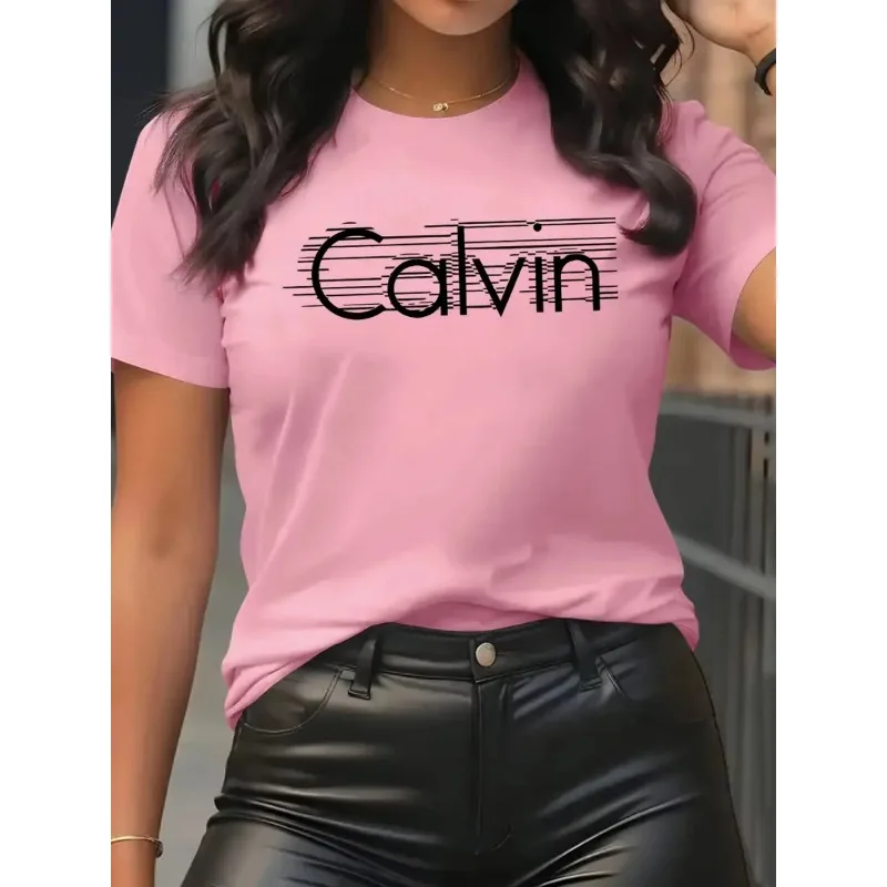 Streetwear Brand Top - Calvin T-shirt da donna per il