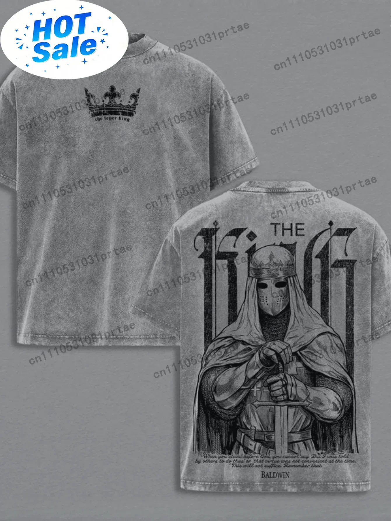 Streetwear Brand Red - T-shirt da uomo streetwear con grafica