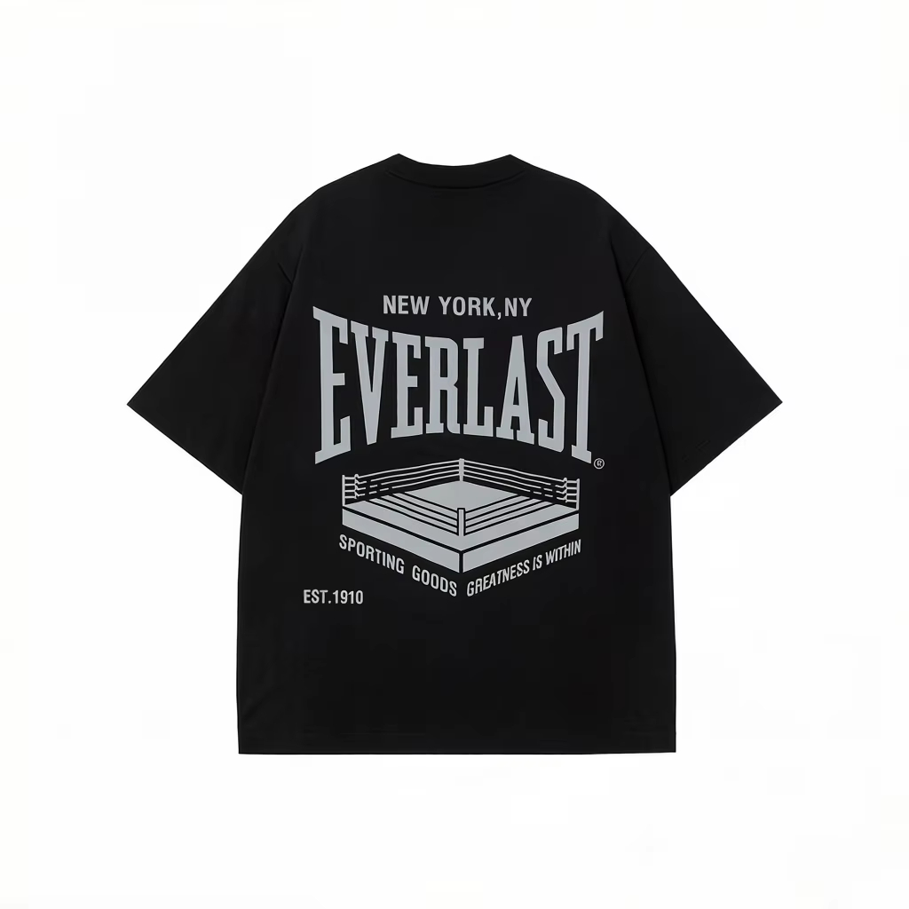 Streetwear Brand Rings - T-shirt in cotone con stampa grafica