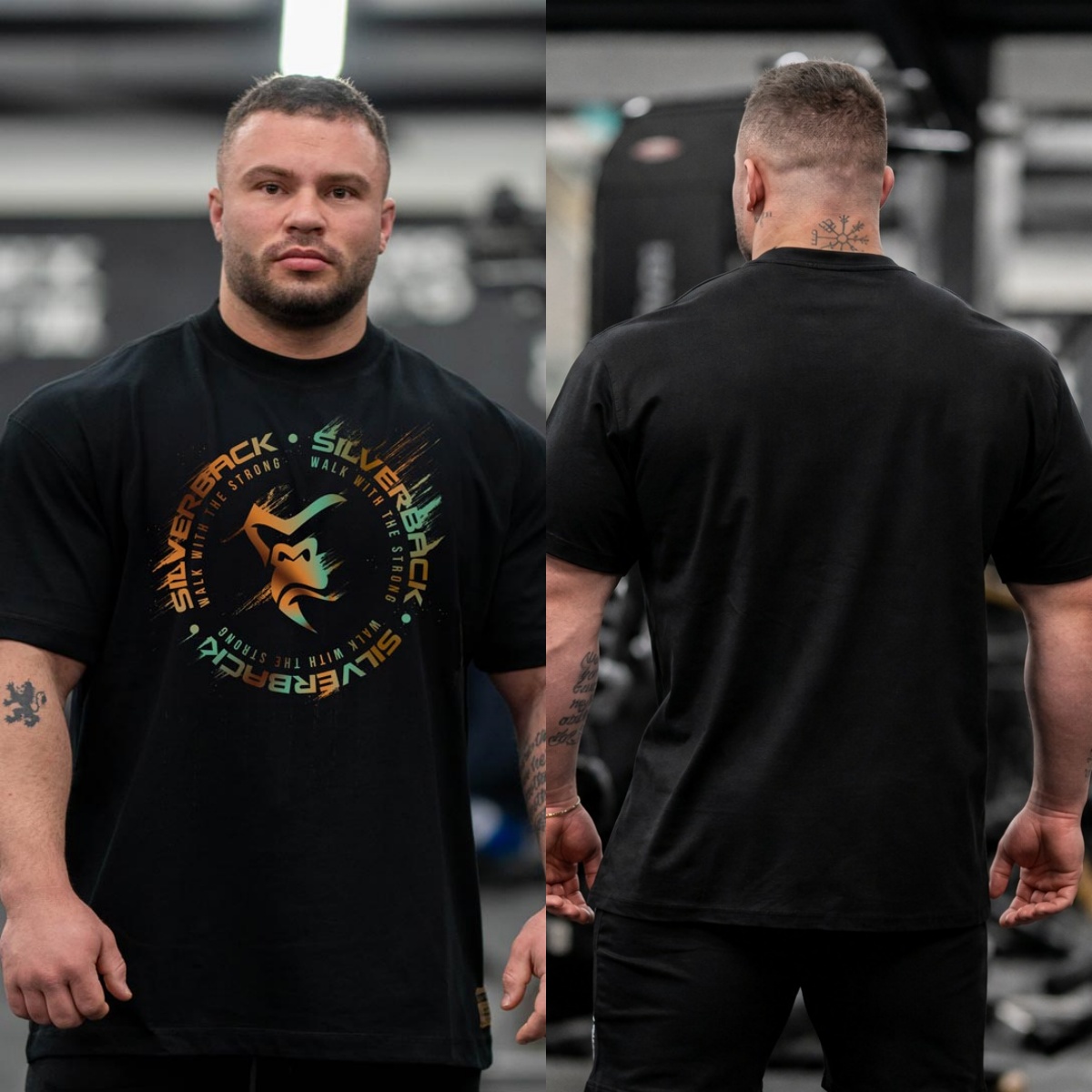 Streetwear Gym Brand - T-shirt grafica con stampa del marchio
