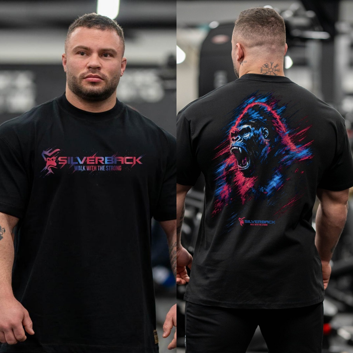 Streetwear Gym Brand - T-shirt grafica di tendenza Pulse Oversized