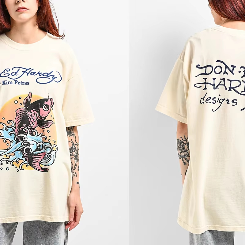 T-shirt in cotone con stampa g - Streetwear Brand In Japan recensione e prezzo