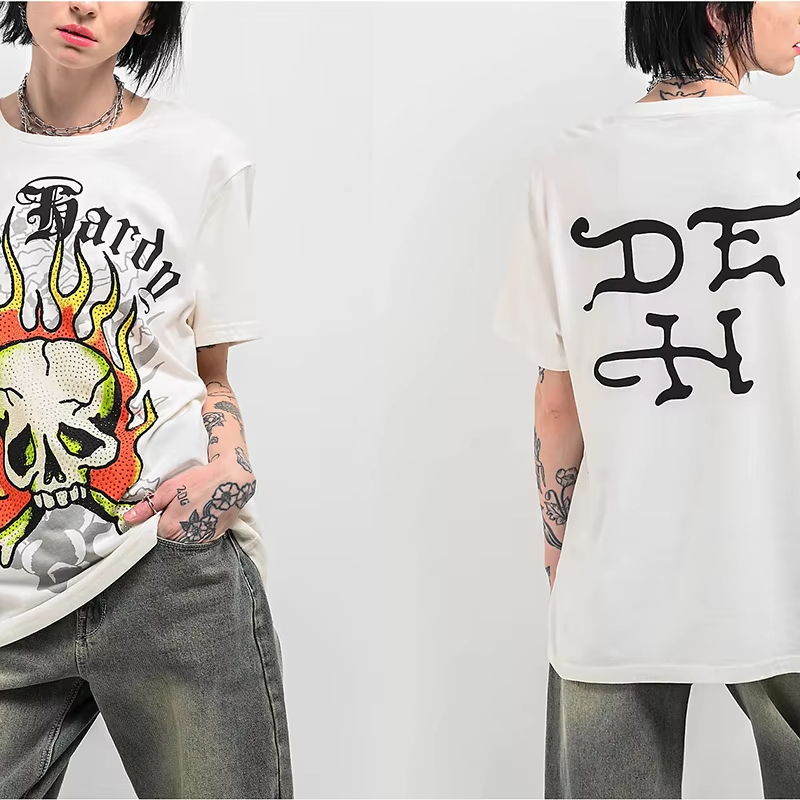 T-shirt in cotone con stampa g - Streetwear Brand In Japan recensione e prezzo